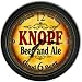 Knopf 's Beer and Ale Black Cascading Pub Style Wall Clock Image