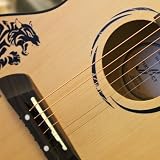 First Act 36 inch Designer Acoustic Guitar - Natural/Black Tiger
