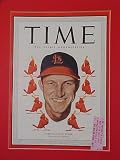 Stan Musial St. Louis Cardinals September 5 1949 Time Magazine Fabulous Beautiful Condition Professionally Matted Cover 11 X 14 Inch Size Delivered Ready For Framing