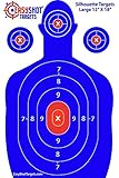 50% OFF SALE! Highest Quality Silhouette Targets for Shooting at the Lowest Price. Easily See Your Shots Land with These High-Visibility, Heavy-Duty, Bright Blue Shooting Range Targets! These Paper Silhouette Target Sheets Are Used and Recommended By Law Enforcement Officers Nationwide.