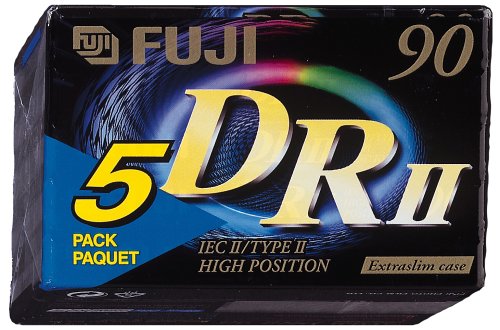Fuji DR-II 90 Chrome Audio-Kassetten 5er-Pack