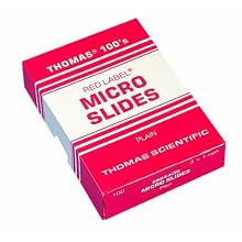 Thomas Red Label Etched End on One Side Clinical Grade Microscope Slide