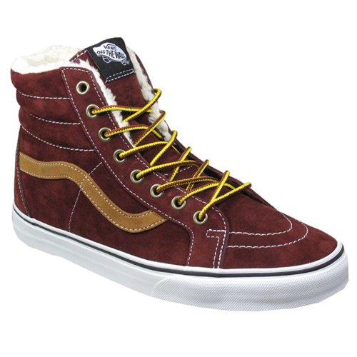 Vans Unisex Sk8-Hi Reissue (Pig Suede Fleece) Andorra Skate Shoe 7.5 Men US / 9 Women US