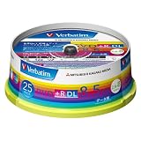 三菱化学メディア Verbatim DVD+R DL 8.5GB 1回記録用 2.4-8倍速 スピンドルケース 25枚パック ワイド印刷対応 ホワイトレーベル DTR85HP25V1