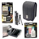 Canon PSC-85 Deluxe Soft Case  Opteka 2700mAh Rechargeable AA Batteries with 90min AC/DC Rapid Charger  LCD Screen Protectors  Opteka Pro Cleaning Kit  Tabletop Tripod for Canon PowerShot A2000, A1000, A650 IS, A720 IS, A710 IS, A700, A640, A630, A620, A610, A540, A530, A520 and A510 Digital Camera