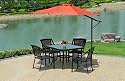 8603 Alu. Dual Function Umbrella, 9 ft, Sunbrella, Cocoa