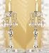2 lot Crystal Beaded Chandelier taper Candle Holder Wedding Centerpiece PAIR