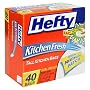 Hefty Kitchen Fresh Tall, 13 Gallon Kitchen Bags, Case Pack, Six - 40 Count Boxes (240 Bags)