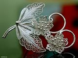 Brooch, 'Azalea Bouquet' 2 W 1.4 L