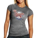 Philadelphia Phillies Ladies Heather Gray 2009 NLCS Champions Triblend Vintage T-shirt