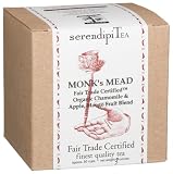 SerendipiTea Monks' Mead, Organic Chamomile, Apple & Mango Fruit Blend Tea, 3-Ounce Boxes (Pack of 2)