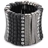 Leslie Danzis Gunmetal Stretch Ring, Size 7