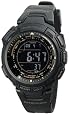 Casio Men`s Reverse PAW1300Y-1VCR LCD Atomic Pathfinder Watch