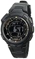 Casio Men's Reverse PAW1300Y-1VCR LCD Atomic Pathfinder Watch