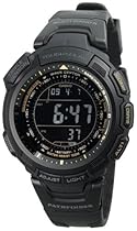  Casio Men's Amazon Exclusive Reverse LCD Atomic Pathfinder Watch #PAW1300Y-1VCR