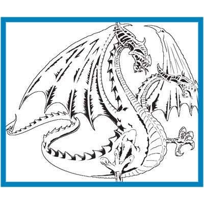 Amazoncom DRAGON 1GARGOYLE AIRBRUSH STENCILAIR BRUSH TEMPLATE