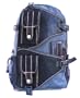 MILITARY INSPIRED BACKPACK DAYPACK BOOKBAG BLACK CANVAS