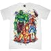 Search : MARVEL TEAM "THE TRI-HEROES - HULK, SPIDERMAN, IRON MAN" LICENSED WHITE COTTON TEE