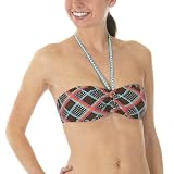Xhilaration  Plaid Bandeau Swim Top - Multicolor