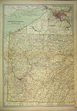 MAP PENNSYLVANIA AMERICA PITSBURG BUFFALO NORTHRUP