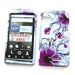 Motorola DROID 2 A955 (Verizon) Snap On Protector Hard Case "Artistic Purple Flowers" Design