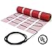 HeatTech 25 sqft Electric Radiant Floor Heating Mat for Bathroom, Kitchen, Under Ceramic Tile Floor, Stone - Ceramic Tile Heating System