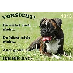 Metall - Warnschild Boxer