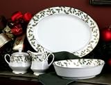 Noritake Holly & Berry Gold #4173 Completer Set 5 Pc