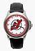 New Jersey Devils NHL Rookie Watch with Leather Band from LogoArt