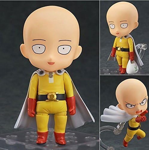 OTUS One Punch Man Figures Saitama Nendoroid Action Figures Size 4 inches Changeable Head and Arms with Stand