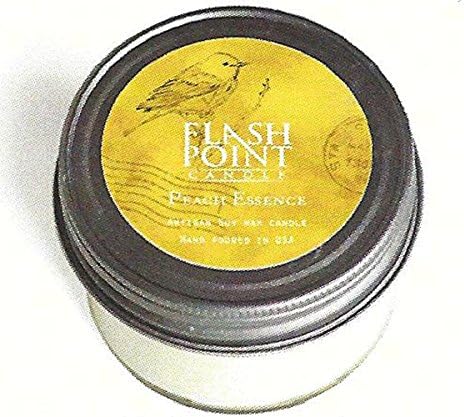 FlashPoint Candle FP104FMP30 Flight Mini Jar Pewter Peach Essence
