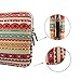 Kamor® 15 15.4 inch MacBook Pro Bohemian Style Canvas Fabric Sleeve Case Cover Shell with bonus adapter bag, superior Protection Laptop Sleeve Case Bag / Notebook Computer Case(Lantern Red&beige)