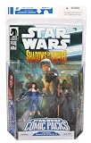 Star Wars Year 2008 Dark Horse Comic Packs "Shadows of the Empire #4" Series 2 Pack 4 Inch Tall Action Figure -LEIA ORGANA with Blaster Pistol and PRINCE XIZOR with Staff Plus Bonus Comic Book "Shadows of the Empire #5"IMAGE