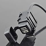 Motorcycle Mobile Waterproof Splashproof USB Power Supply Port Socket Charger
