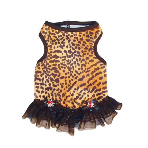 Dolce Vita Leopard Dog Dress - M (8-10 lbs.)
