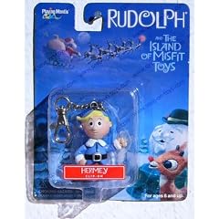 Rudolph & The Island of Misfit Toys 2001 - RUDOLPH The Red Nosed Reindeer / Rudolph mit der roten Nase - HERMEY - Keychain CLIP-ON /Schl�sselanh�nger - OVP