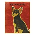 Chihuahua (black and tan) framed print - John Golden 12x15