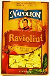 Napoleon Raviolini, with Cheese Filling 8-Ounce Boxes (Pack of 12)