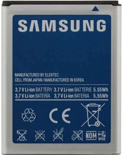 Samsung EB484659YZ Lithium Ion Battery for Samsung Illusion - Original OEM - Non-Retail Packaging - Blue Samsung EB484659YZ Lithium Ion Battery for Samsung Illusion - Original OEM - Non-Retail Packaging - Blue