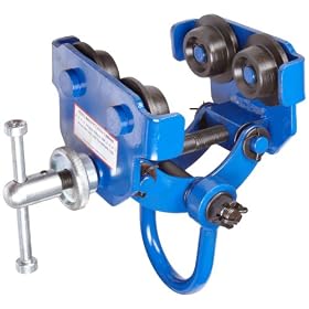 Vestil QIT-1 Steel Quick Install Manual Trolley with Painted Finish, 1000 lbs Capacity