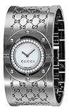 GUCCI Women's YA112415 112 Diamond Bangle Mother-of-Pearl Dial Watch