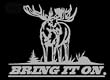 Bring it On Upstream Images Silver Vinyl Wildlife Car Truck Window Decal Sticker