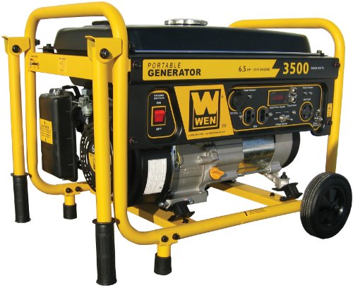 WEN 56352 3500-Watt 208cc 7-HP OHV Gas-Powered Portable Generator with Wheel Kit