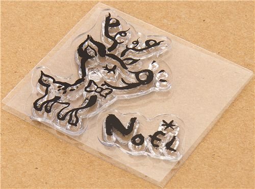 Imagen 3 de Bonitas pegatinas navideñas con un reno y Noel