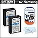 2 Pack Battery Kit For Samsung NX200, NX210, NX1000 Digital Camera Includes 2 Extended Replacement (1200 maH) ED-BP1030 (BP1030) Batteries + LCD Screen Protectors + MicroFiber Cleaning Cloth