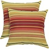 Greendale Home Fashions Indoor/Outdoor Accent Pillows, Kinnabari, Set of 2