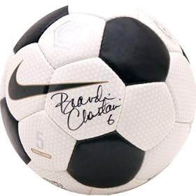 Brandi Chastain Signed Nike White Soccer Ball