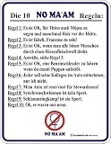 Blechschild Al Bundy Die 10 NO MA`AM Regeln