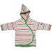 Little Shrimp Multi coloured fine stripe Organic Cotton Long sleeve Hoodie Top - 6 Months
