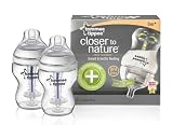 from Tommee Tippee Tommee Tippee Closer to Nature Anti-Colic 260ml BPA-free Feeding Bottles (2-Pack) (Model 422525)